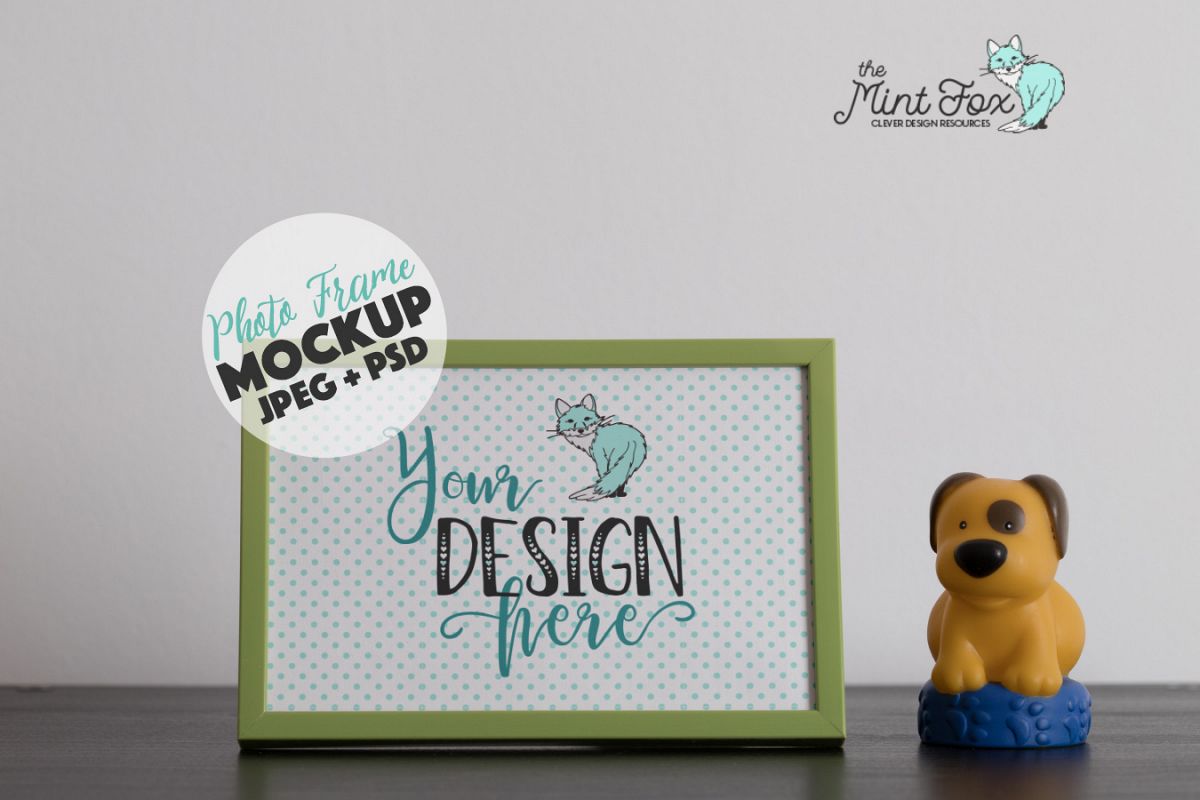 Kids Photo Frame Mockup | Nursery Mock Up example image 1