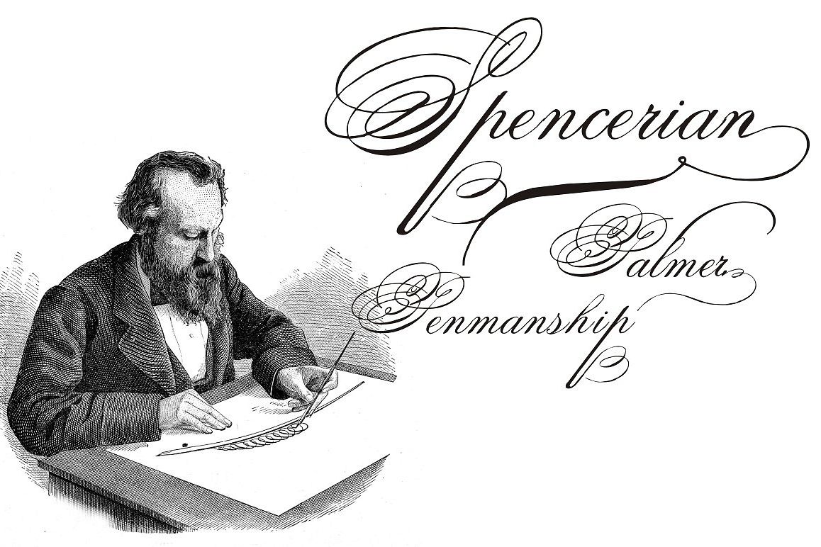 Spencerian Palmer Penmanship PRO example image 1