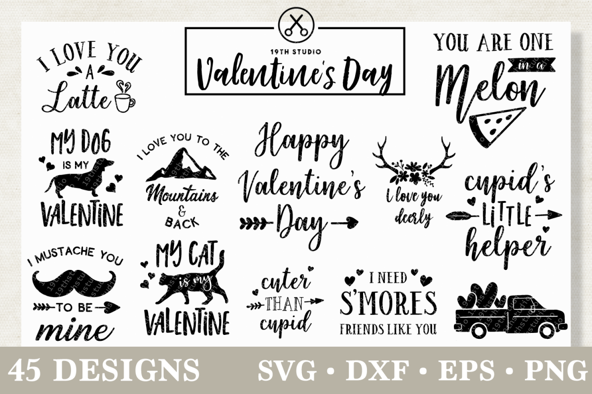 Valentine's Day SVG Bundle - M19B example image 1