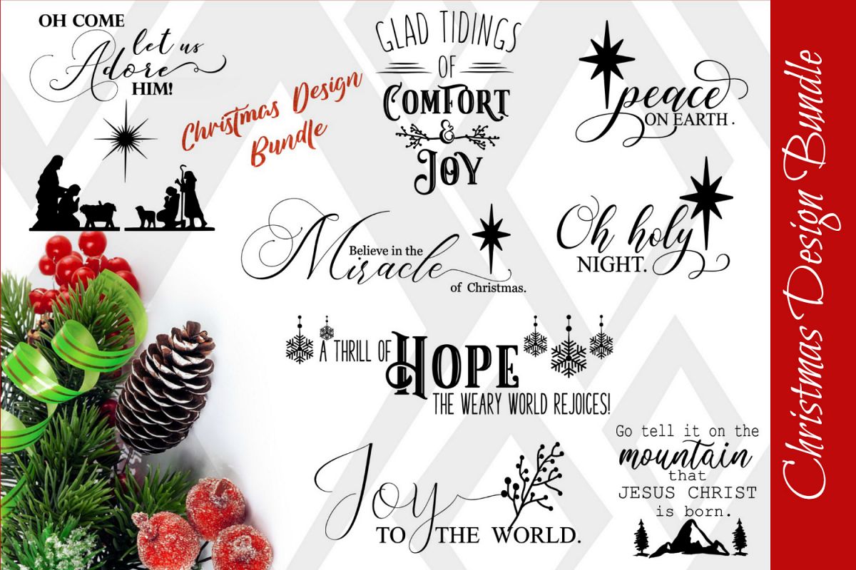 Christmas Designs, SVG FILES (306915) | SVGs | Design Bundles