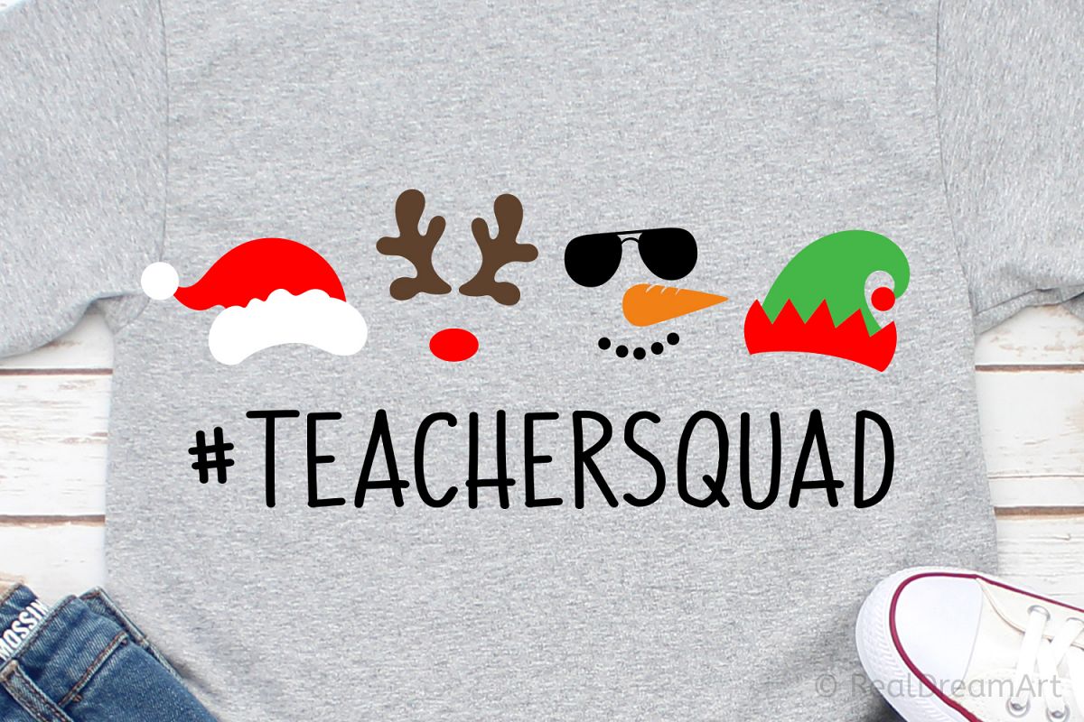 Teacher Squad SVG, DXF, PNG, EPS example image 1