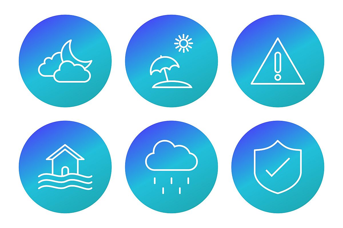 Download Set Of Weather And Season Icons 457268 Icons Design Bundles