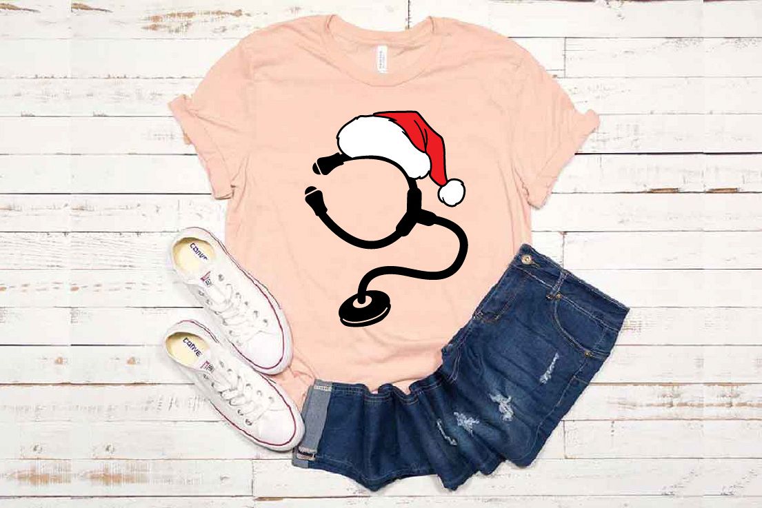 Santa Stethoscope Nurse Squad elf hat xmas christmas 1594S example image 1