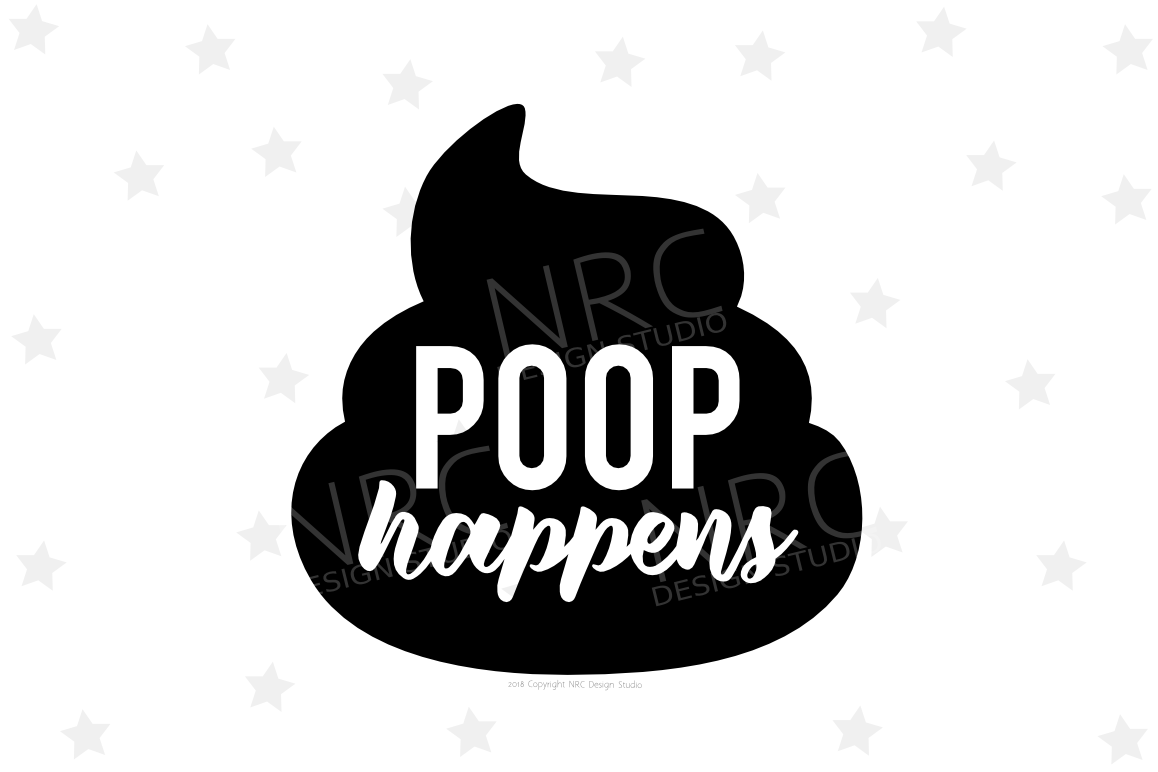 Poop Happens SVG File example image 1