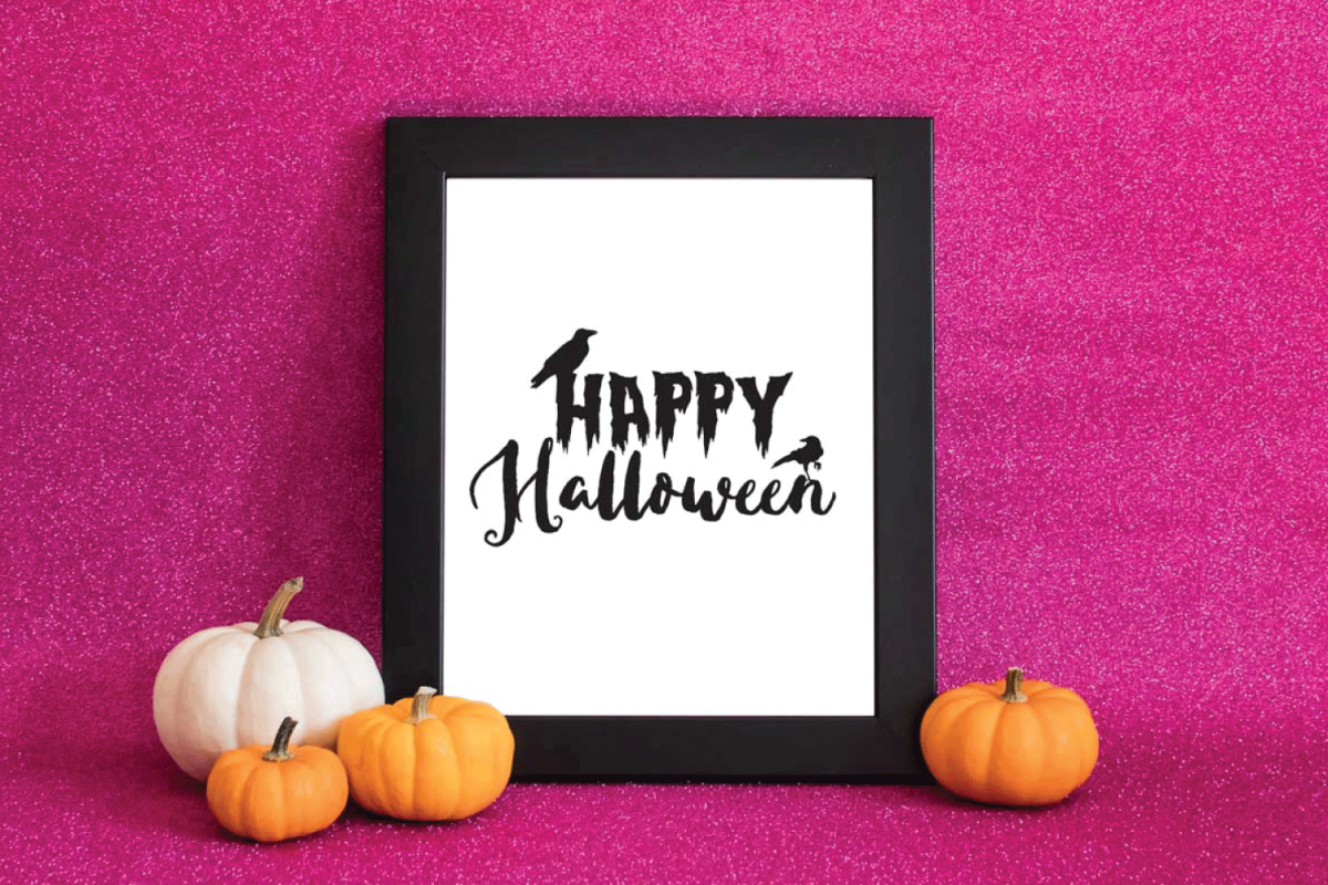 Happy Halloween Raven svg example image 1