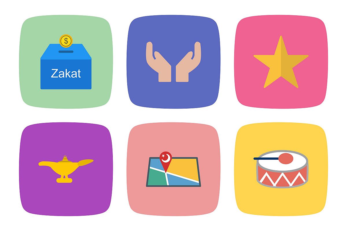 Set Of Ramadan Icons example image 1