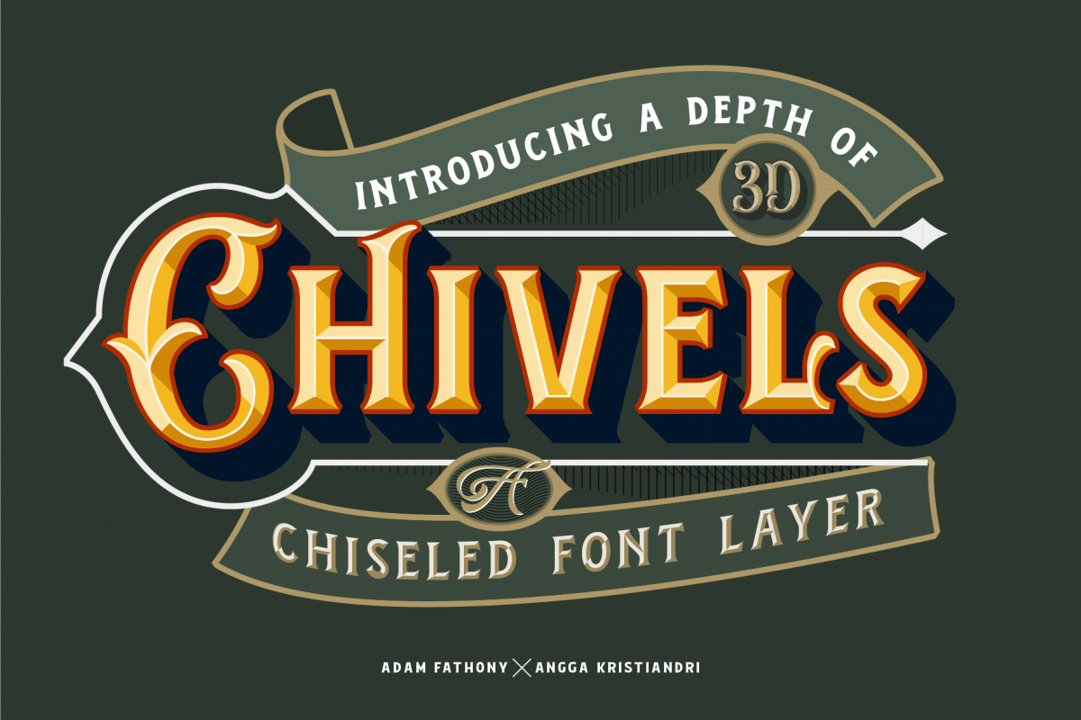 Chivels - Chiseled Vintage Fonts example image 1