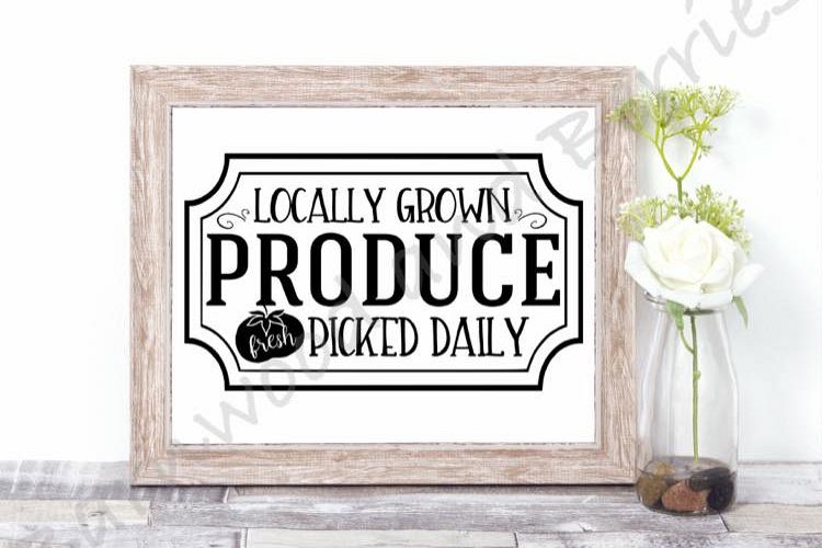 Locally Grown Produce SVG example image 1