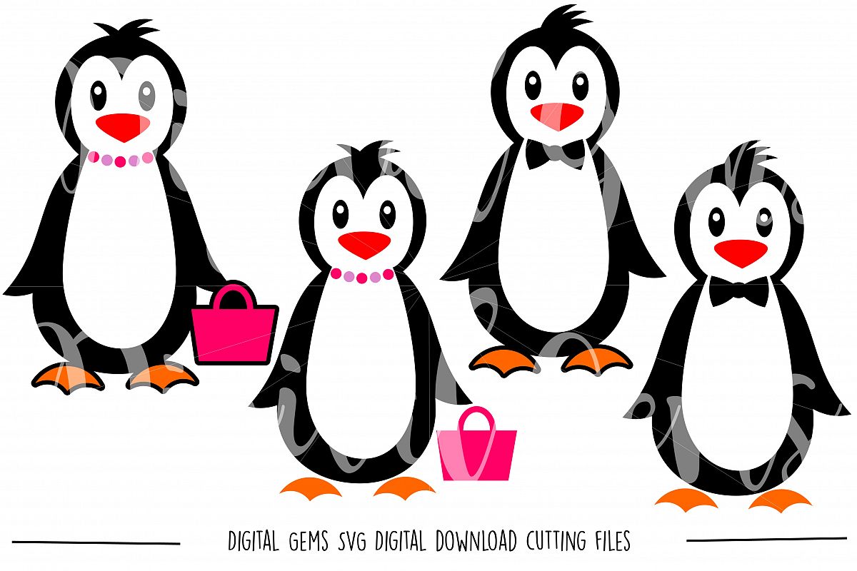 Penguin SVG / PNG Files example image 1