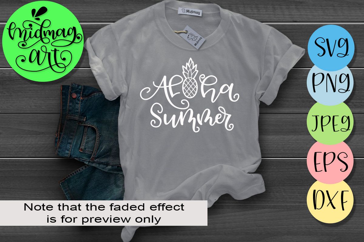 Aloha summer svg, Summer svg example image 1