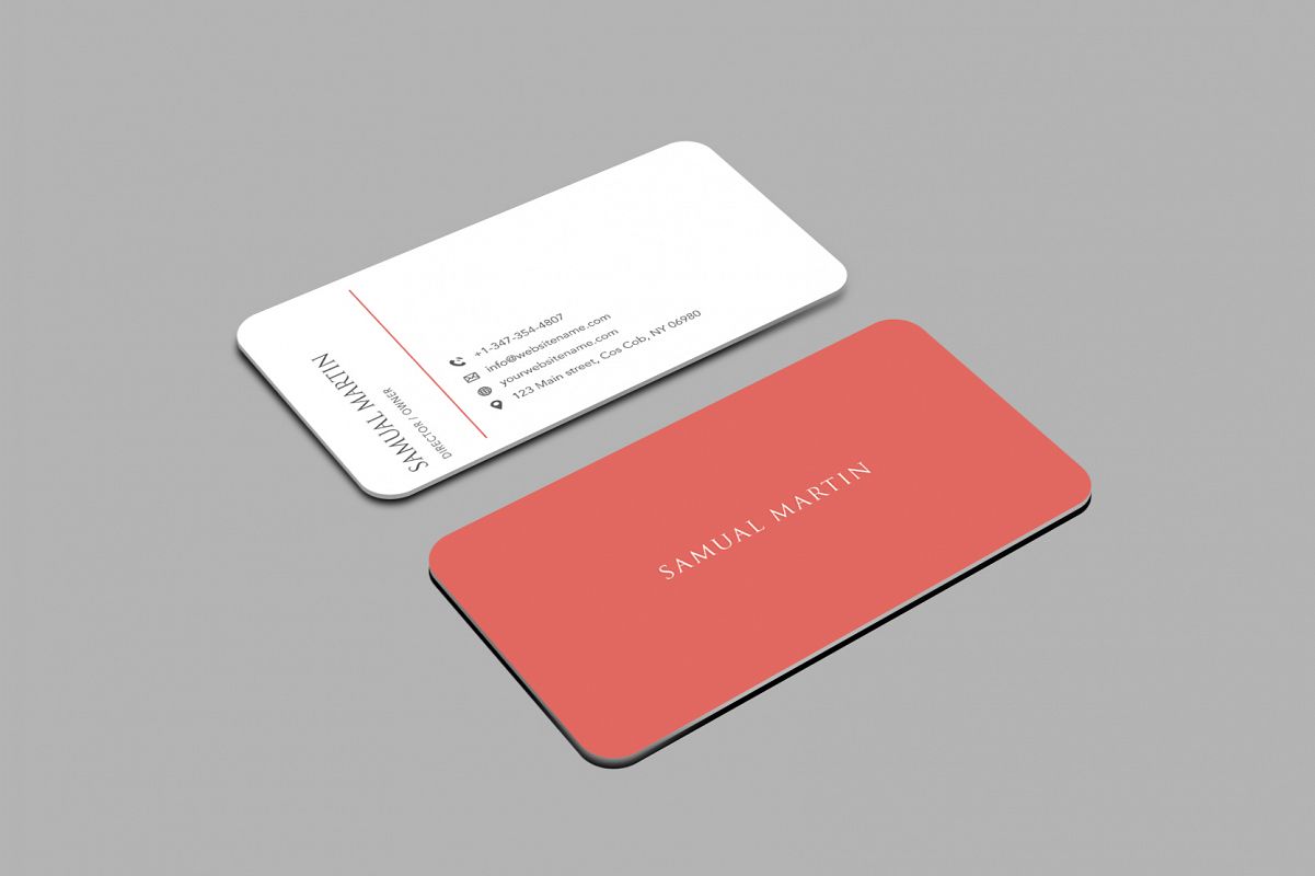 Beautiful Simple Classy Modern Business Card example image 1