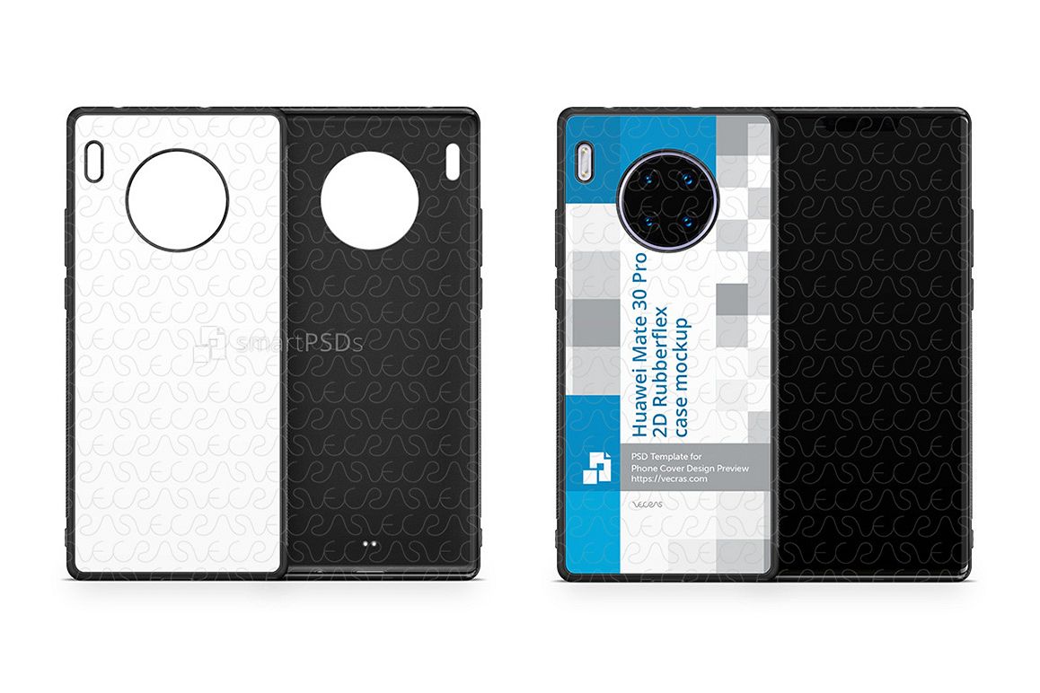 Huawei Mate 30 Pro 2019 2d Rubber Flex Case Design Mockup example image 1