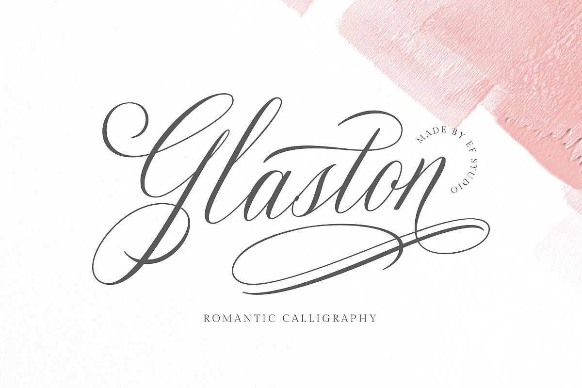 Glaston Romantic Calligraphy example image 1