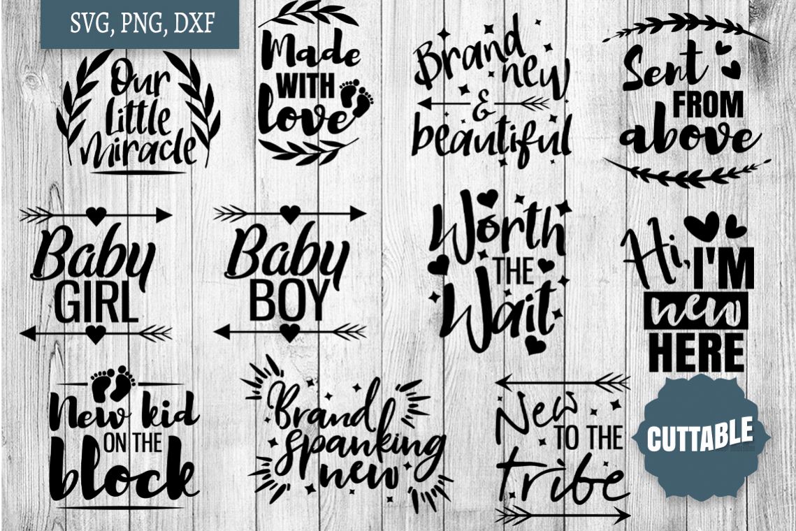 Download New Baby SVG, Baby cut file Bundle, new Mom cut files (303415) | SVGs | Design Bundles