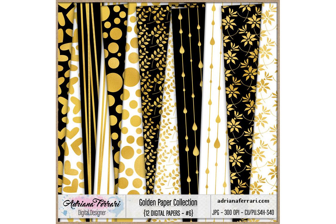 Golden Paper Collection - Paper 6 example image 1