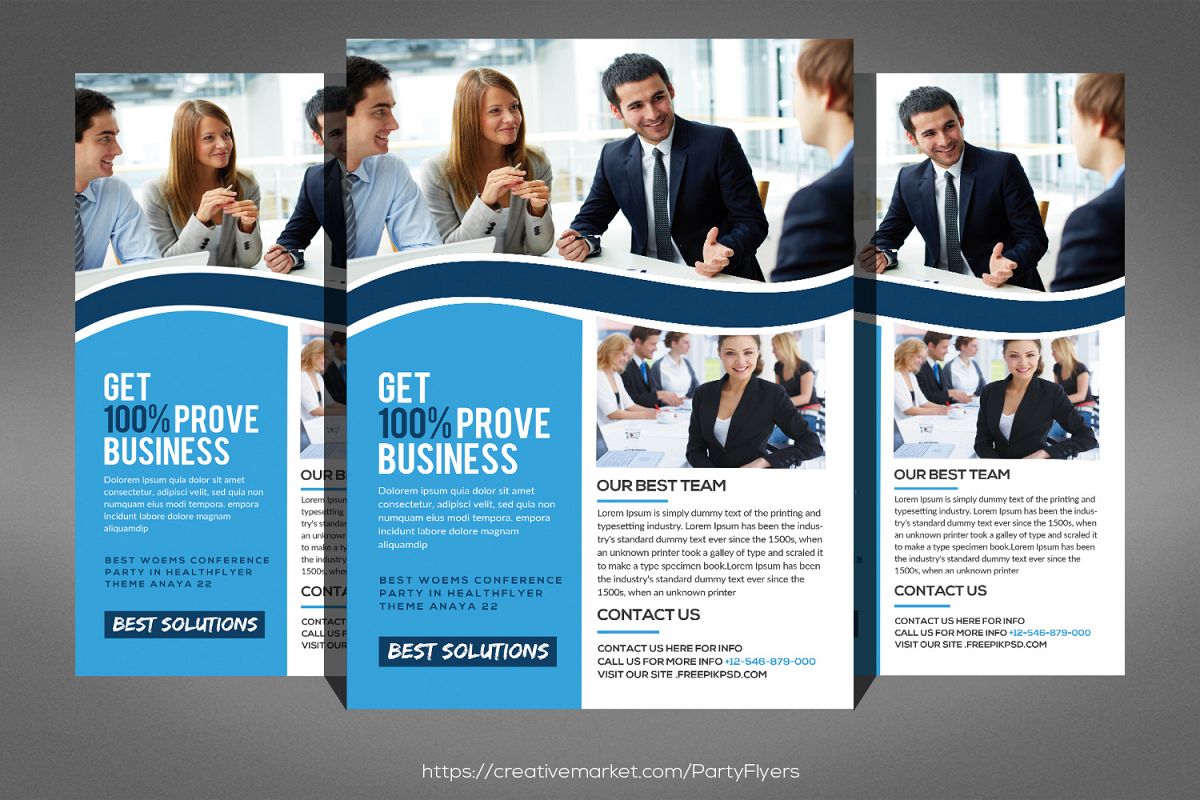 corporate business flyer template