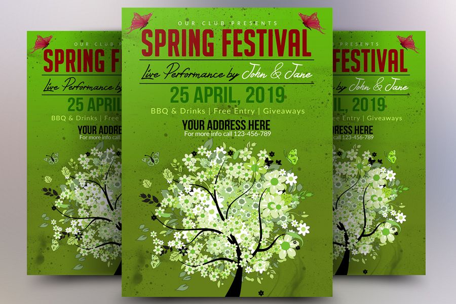 Spring Music Festival Flyer example image 1