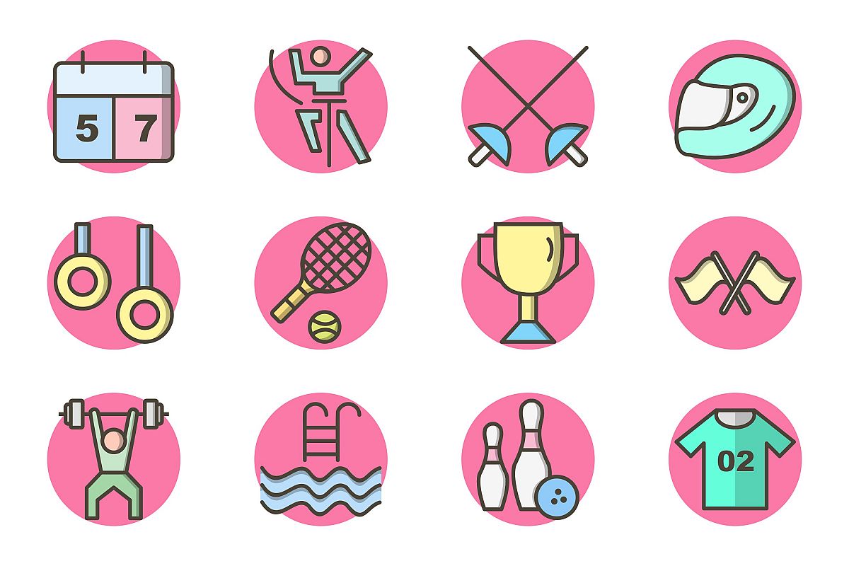 Set Of Sports And Game Icons example image 1
