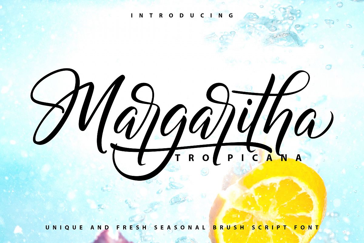 Margaritha-Tropicana | Unique Brush Script Font example image 1