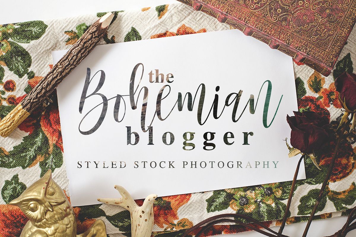 The Bohemian Blogger Stock Photography example image 1