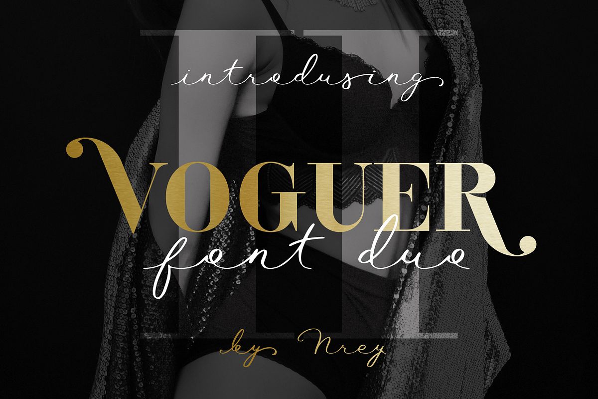 Voguer II font duo example image 1