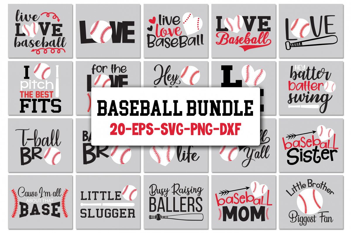 Baseball Quotes Bundle Svg example image 1