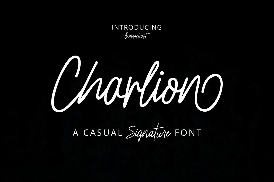 Charlion Script 2 Style example image 1