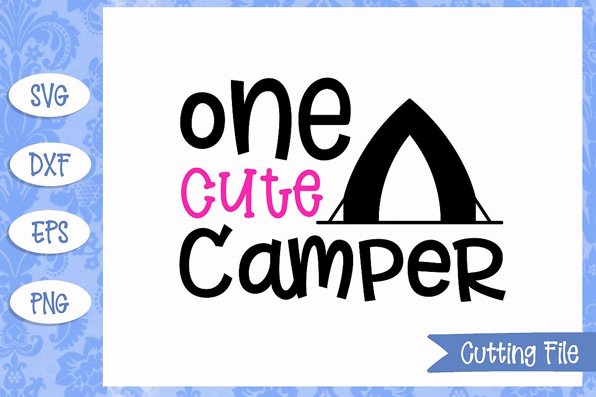 One cute camper SVG File example image 1