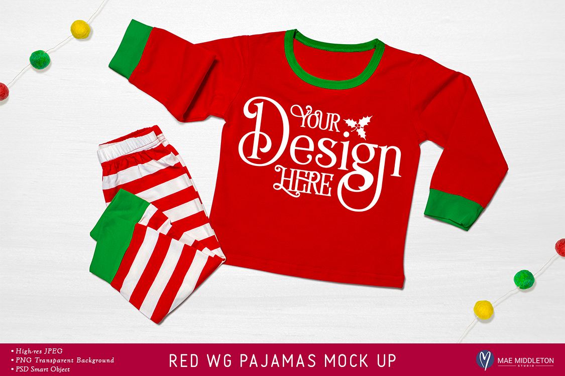 Christmas mock up - Holiday Pajamas example image 1