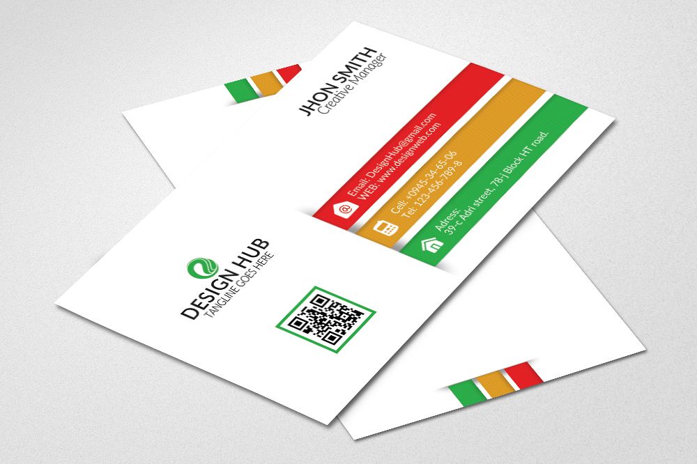 Multi Color Business Cards example image 1