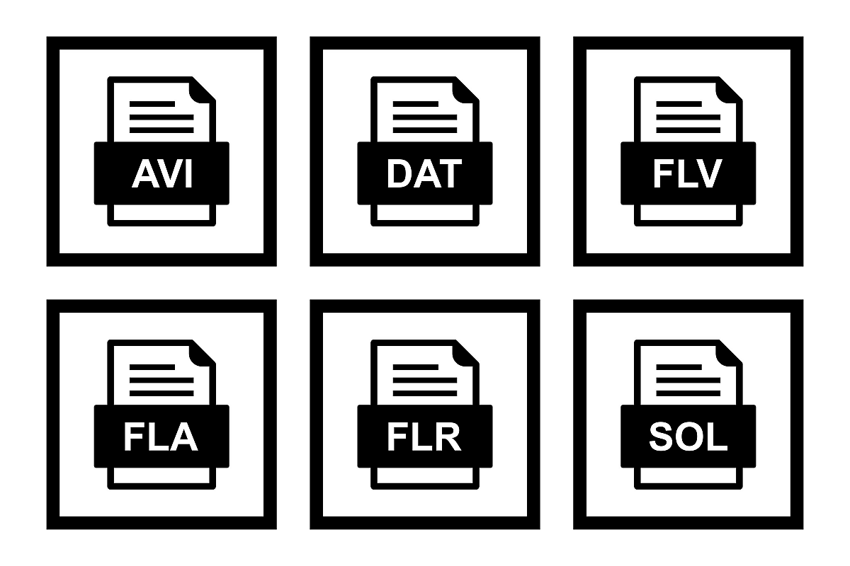 Set Of File Formats Icons example image 1