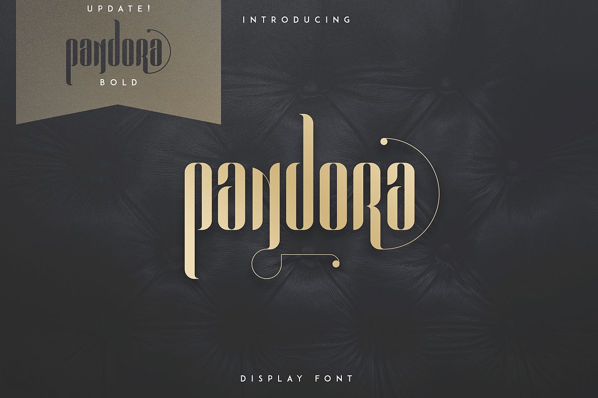 Pandora Display font example image 1