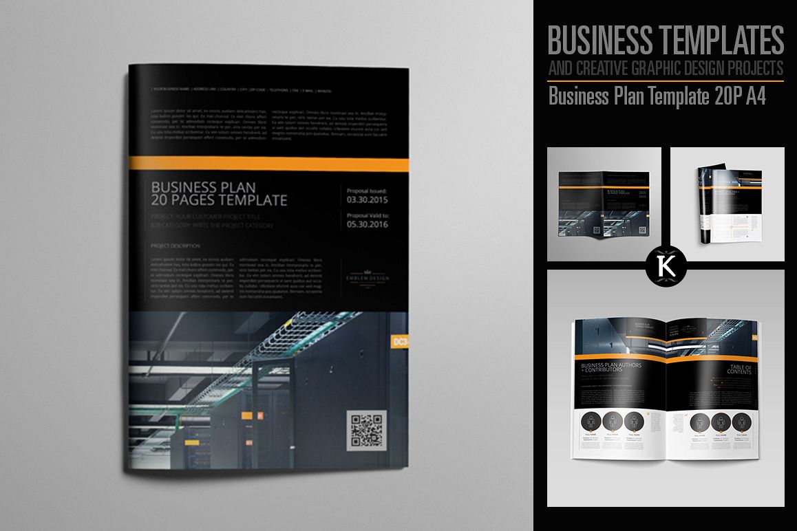 Business Plan Template 20P A4 example image 1