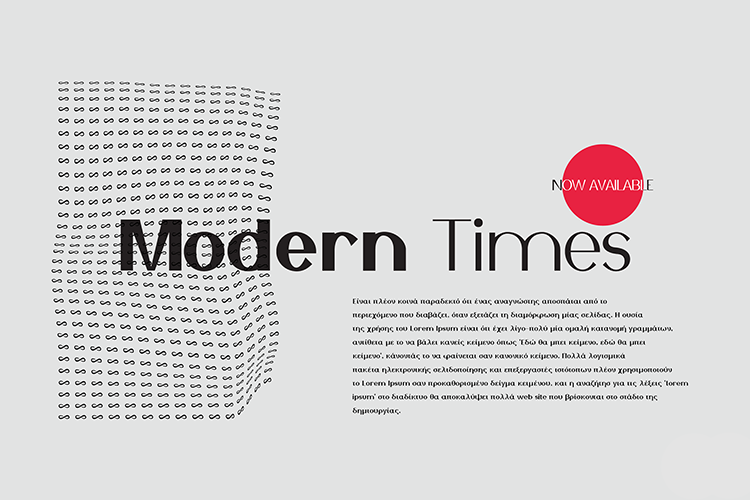 Modern Times Font Family example image 1
