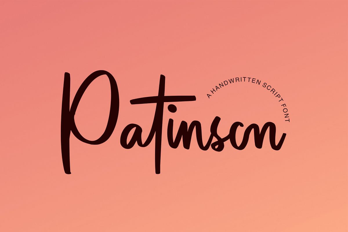 Patinson Script example image 1