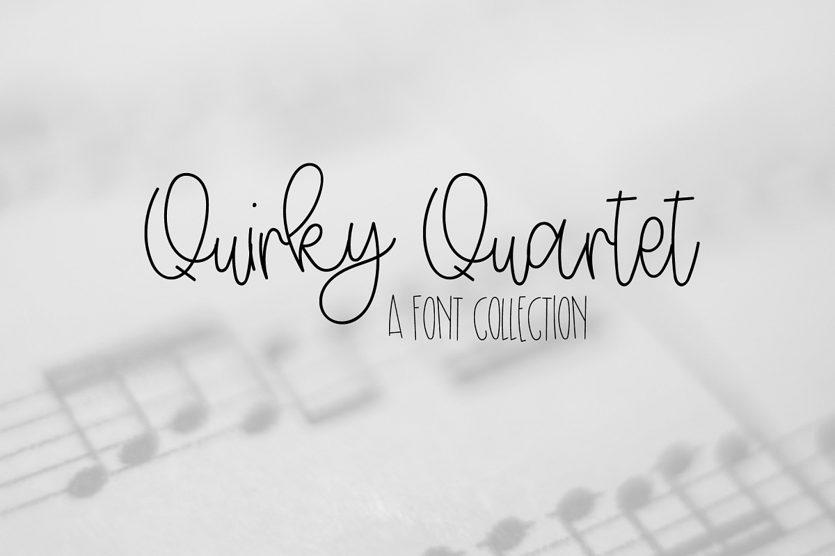 Quirky Quartet Font Collection example image 1