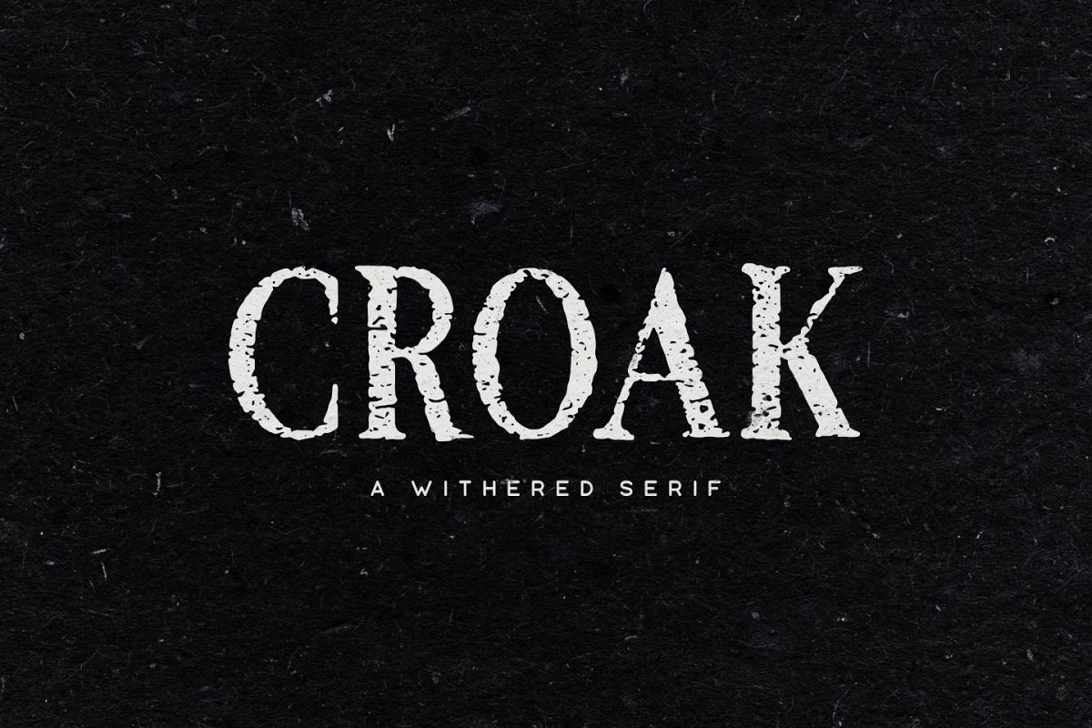 Croak Typeface example image 1