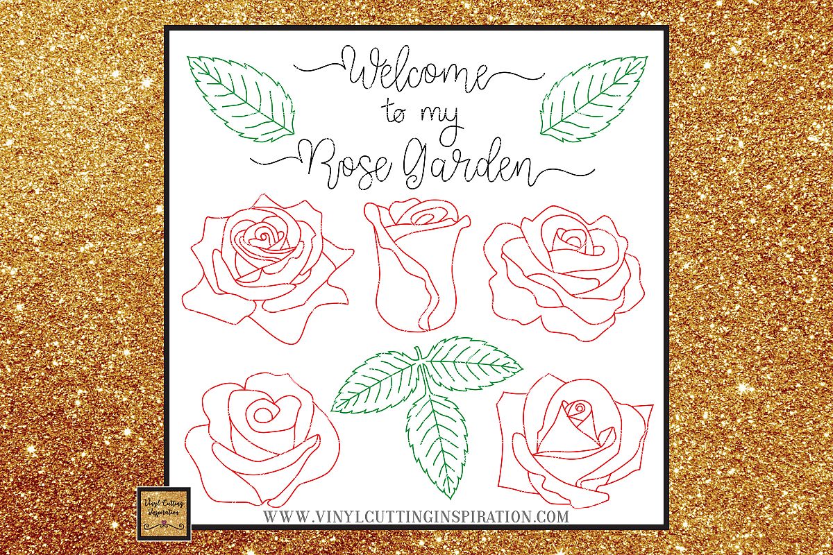 Foil Quill Designs Foil Quill Sketch Rose Svg Foiling SVG