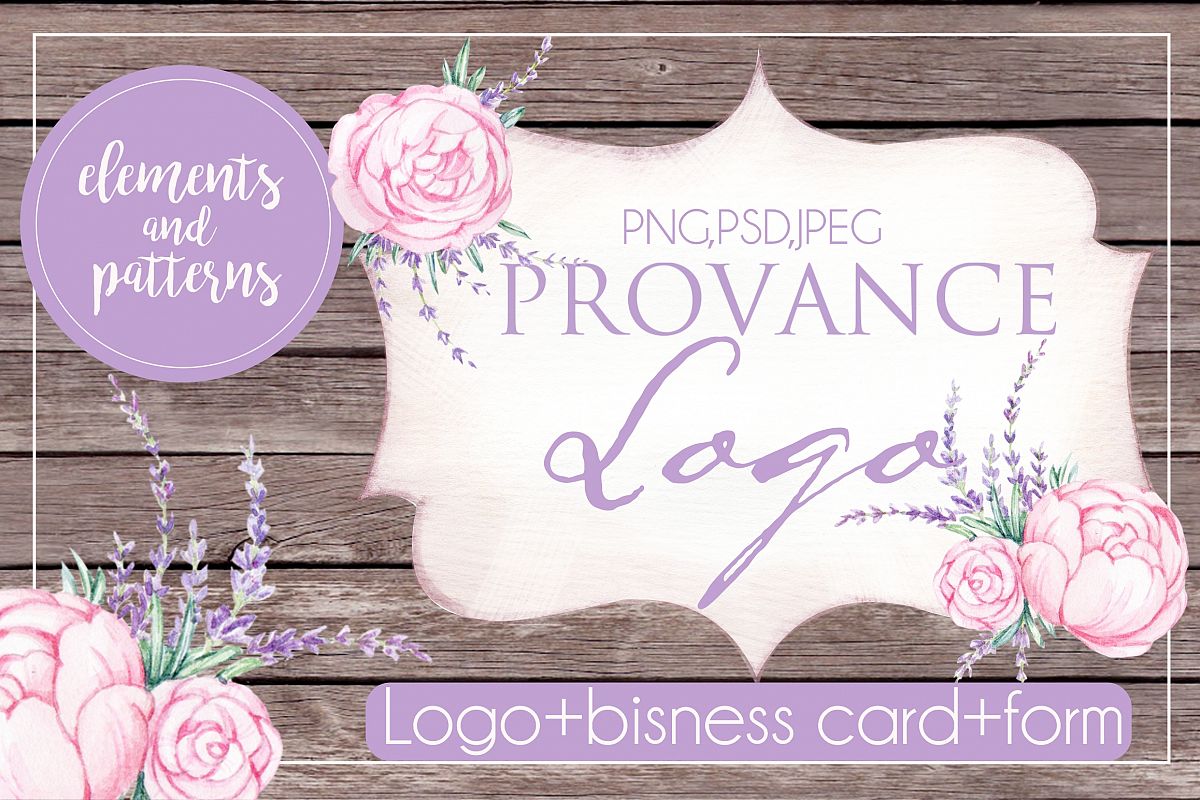 PROVANCE watercolor logo example image 1