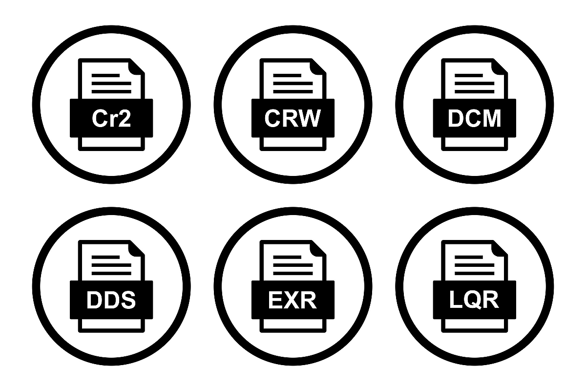 Set Of File Formats Icons example image 1