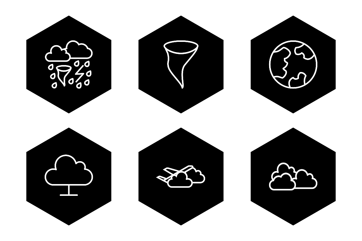 Set Of Weather And Season Icons example image 1