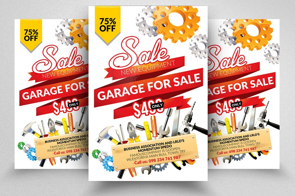 Garage Sale Flyer Templates example image 1