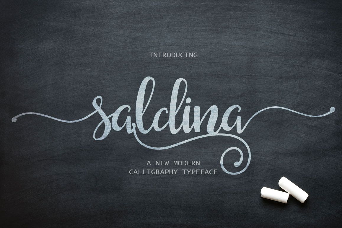 Saldina Script example image 1