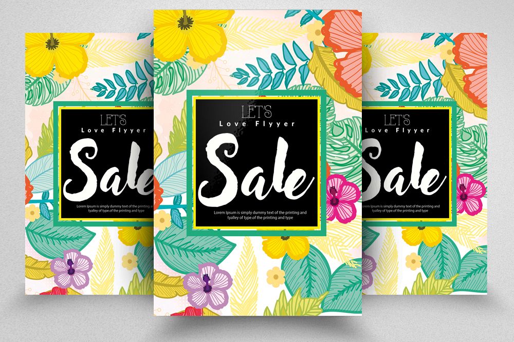 Sale Typography Poster/ Flyer example image 1