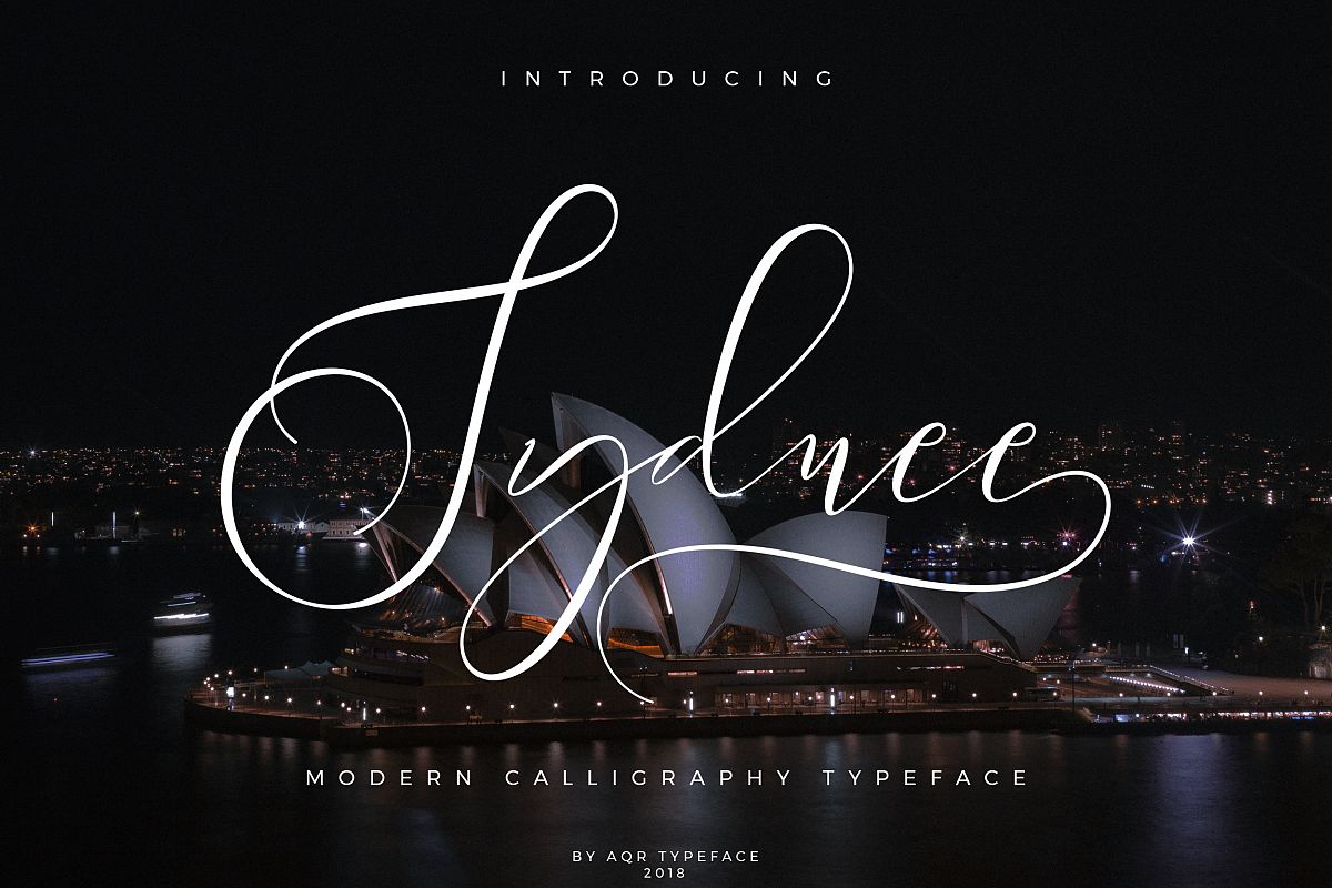 Sydnee Modern Calligraphy Font example image 1