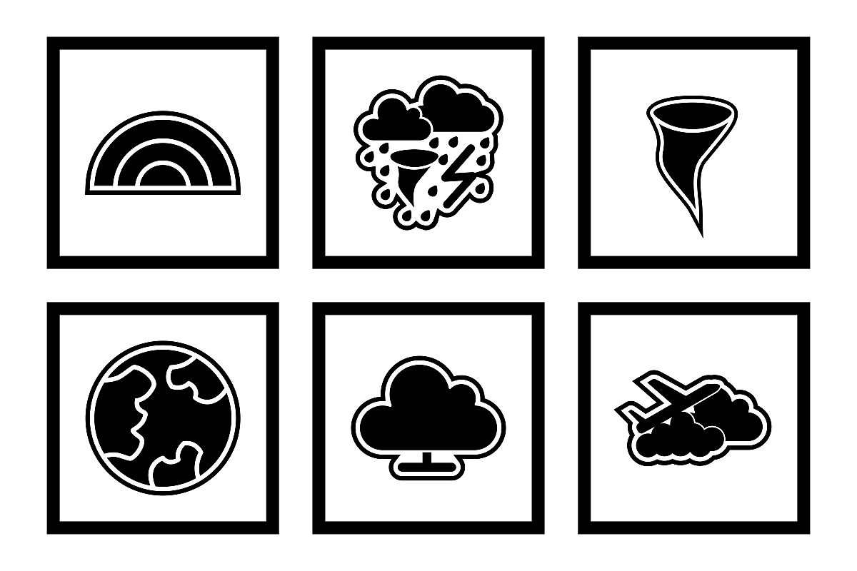 Set Of Weather And Season Icons example image 1