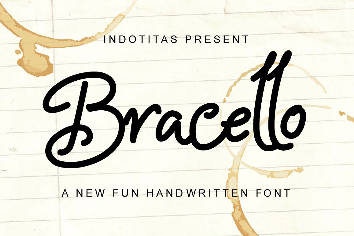 Bracello - A Fun Handwritten example image 1