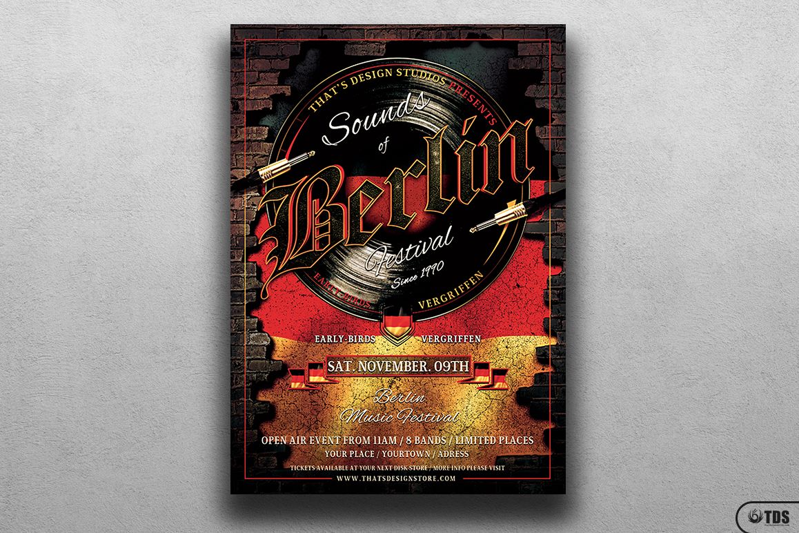 Sounds of Berlin Flyer Template example image 1