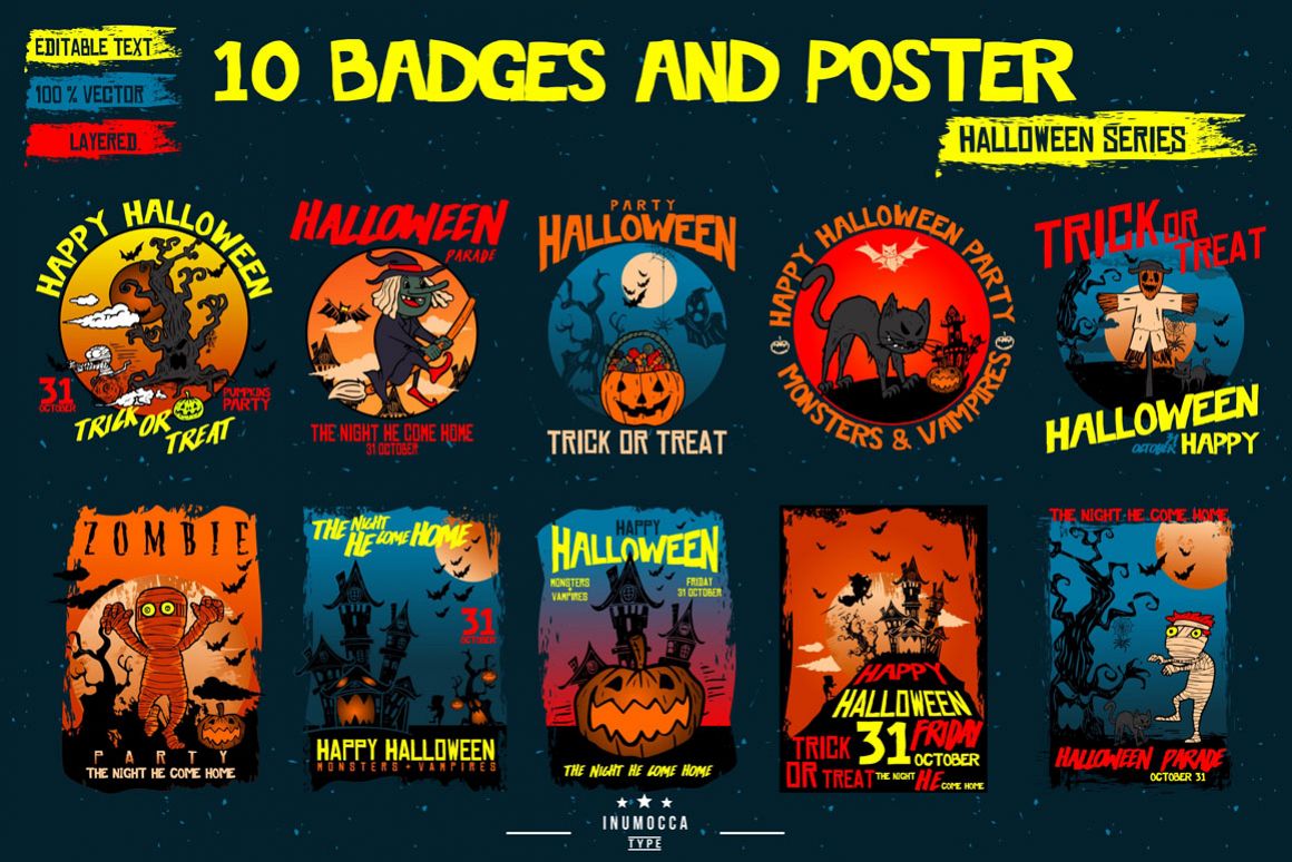 10 Badges & Poster