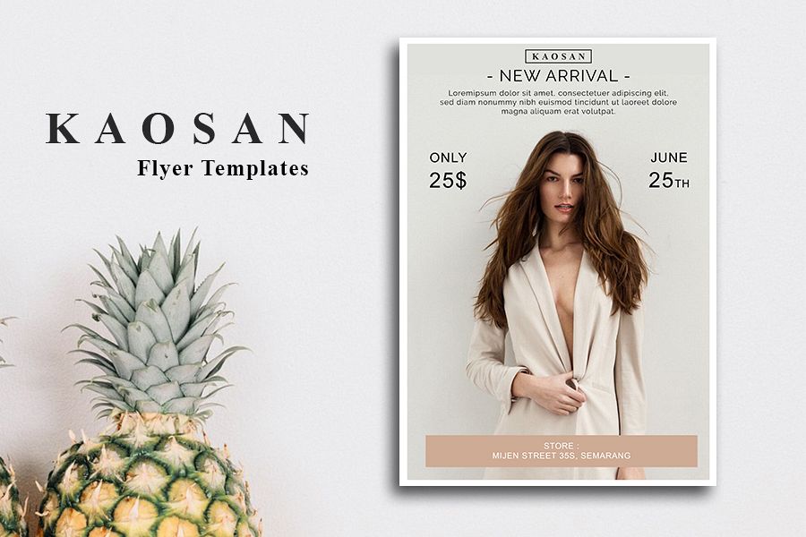 Fashion flyer template Vol 2 example image 1